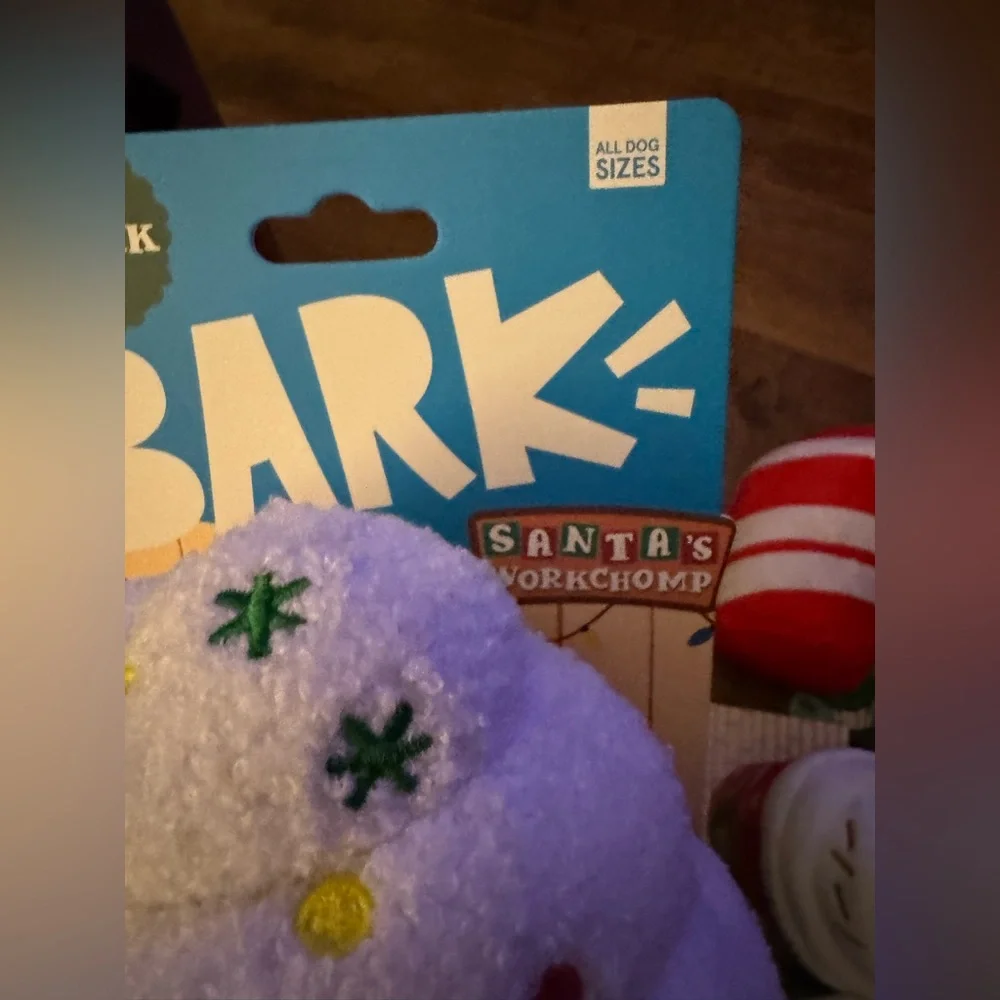 Bark Box XL Puppermint mocha latte dog toy NEW